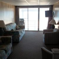 apartment living area with queen size pullout sleep sofa